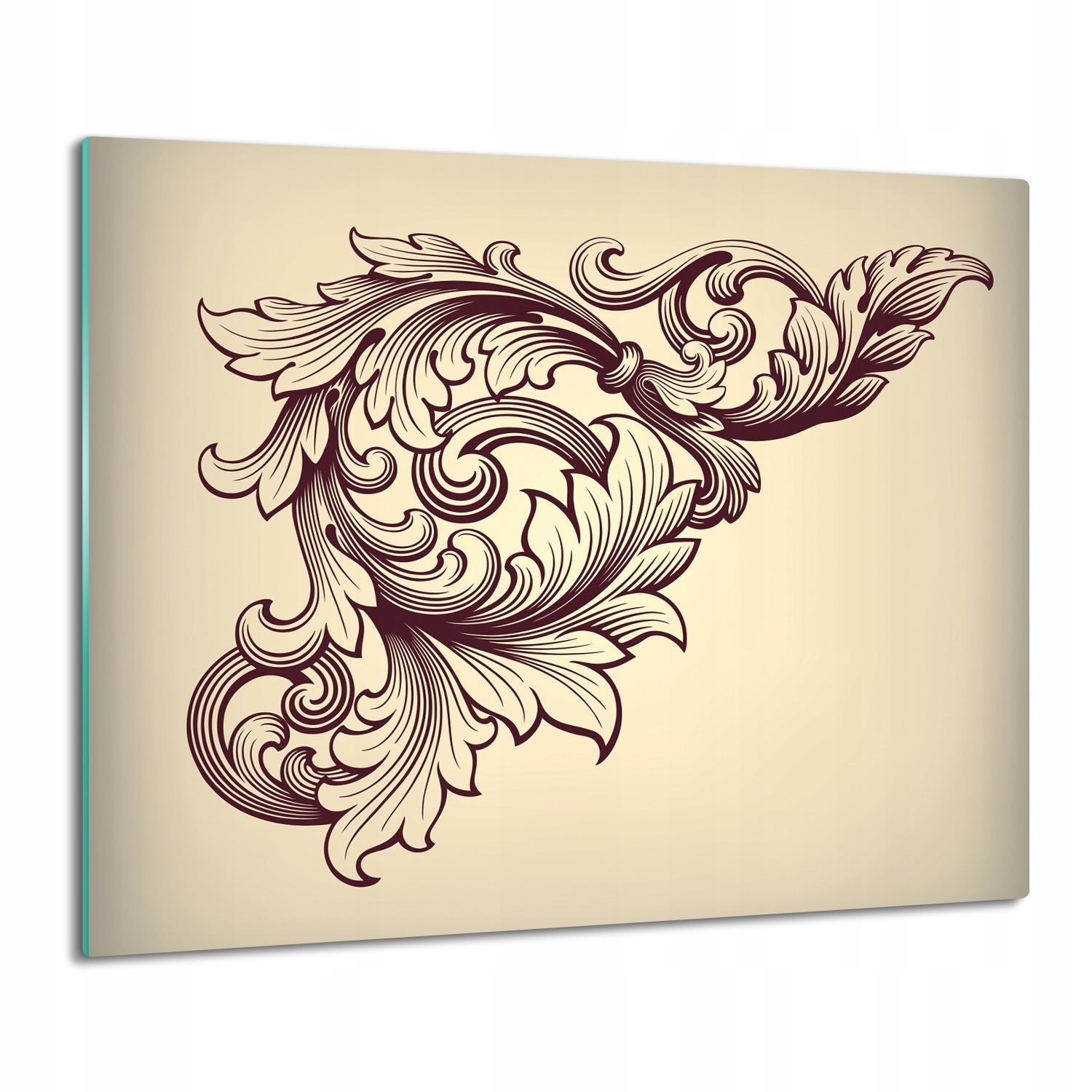 Splashbacková krytka s grafikou Vintage ornament 60x52