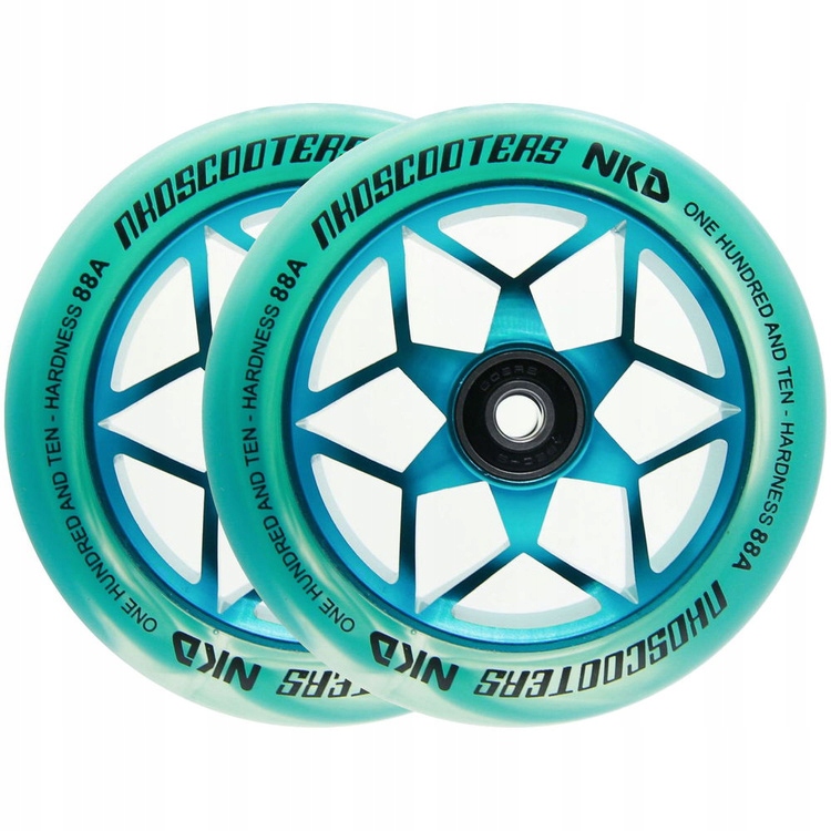 Kola pro koloběžku Nkd Goat Stunt Scooter Wheels Tyrkysová 110 mm