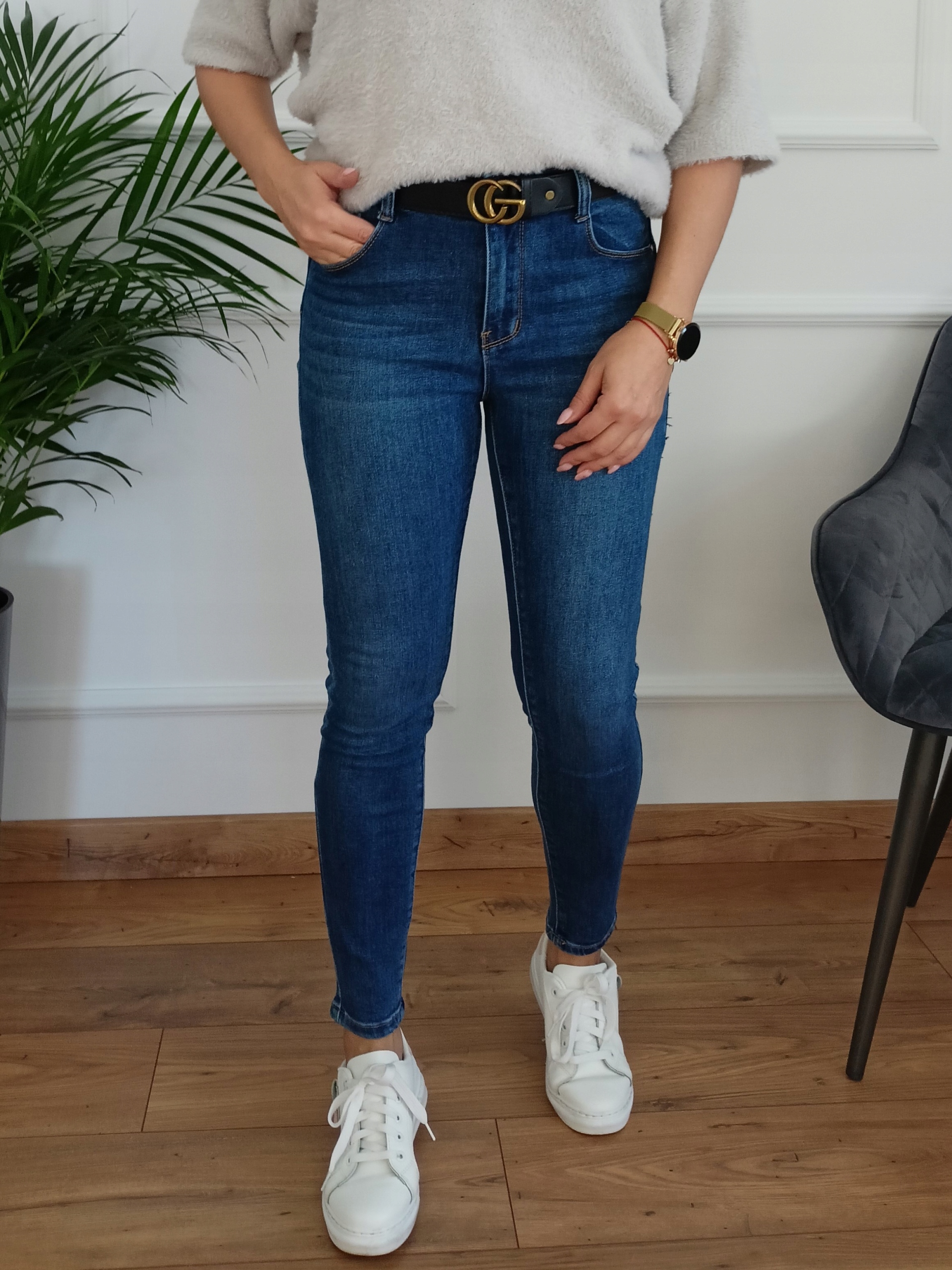 80 Jeansy M.SARA Push Up WYSZCZUPLAJĄCE 46 3XL (35) Kolor wielokolorowy