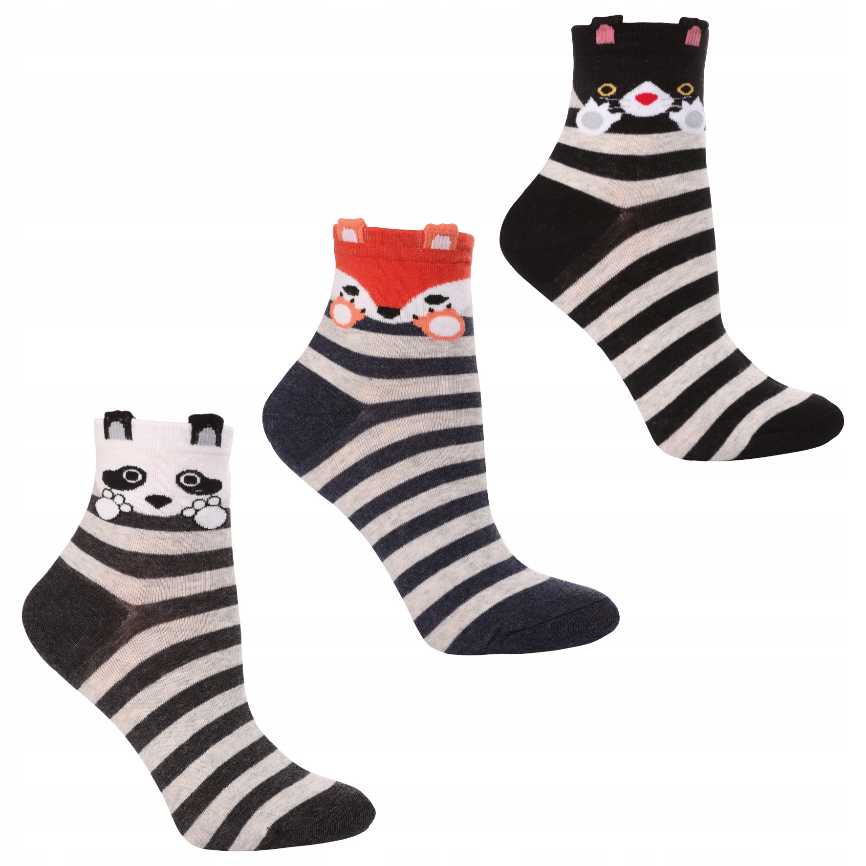 

Skarpety damskie 3-PARY Socks zwierzaki 38-41