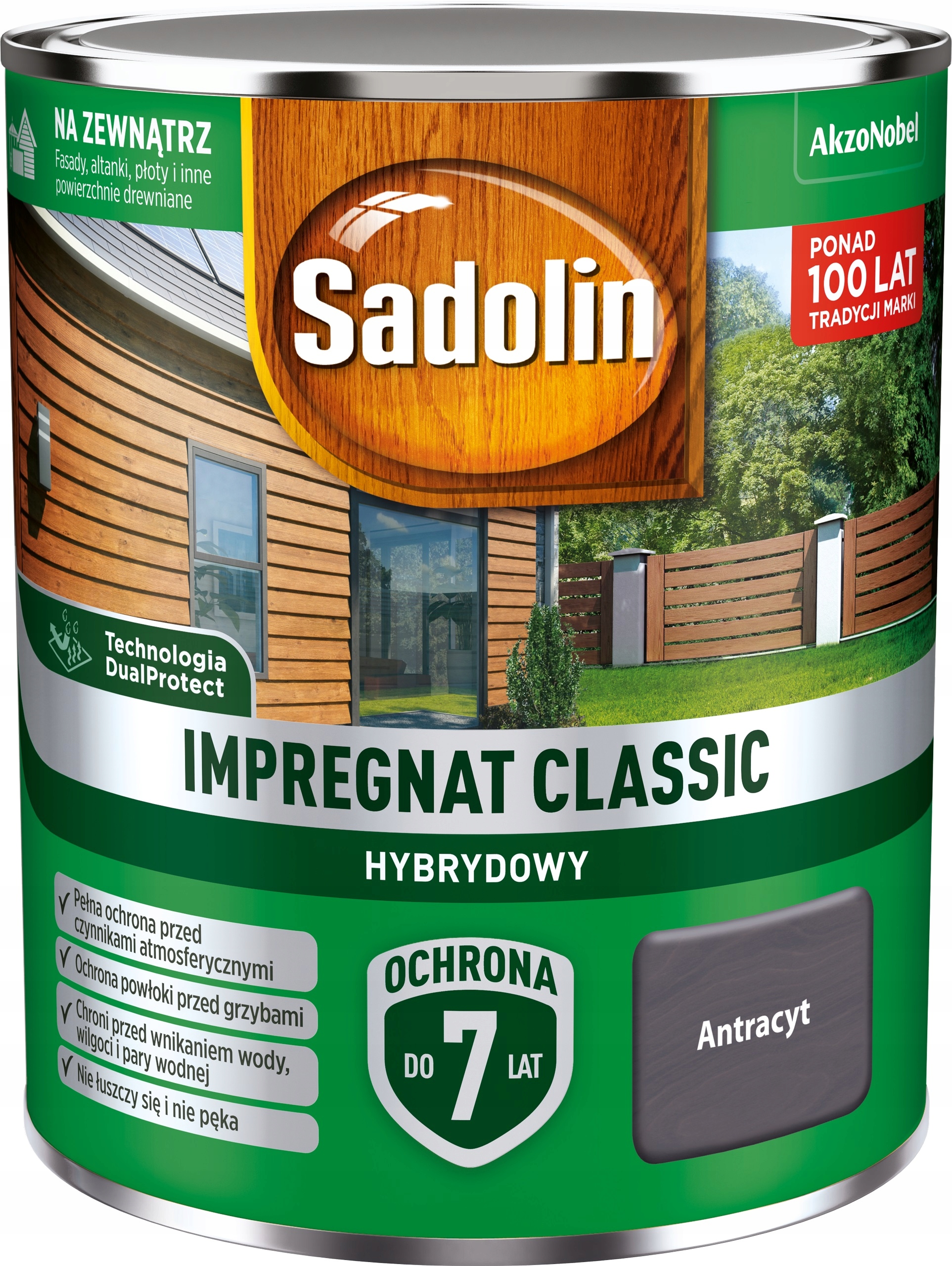 Sadolin Classic Impregnat Hybrydowy 2,5L Antracyt