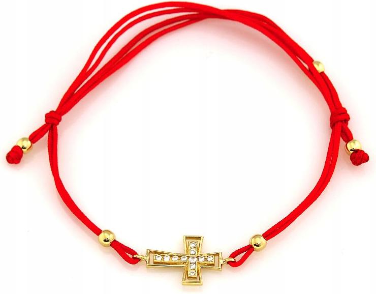 Zlatý náramek 585 s křížkem 14K je ideální jako dárek