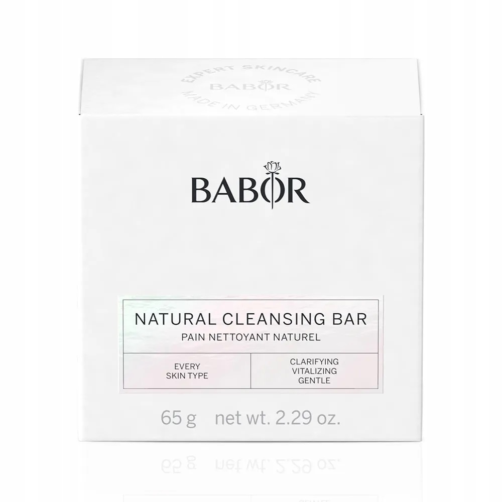 Levně Babor Natural Cleansing Bar kostka na čištění obličeje s mýdlenkou 65 g