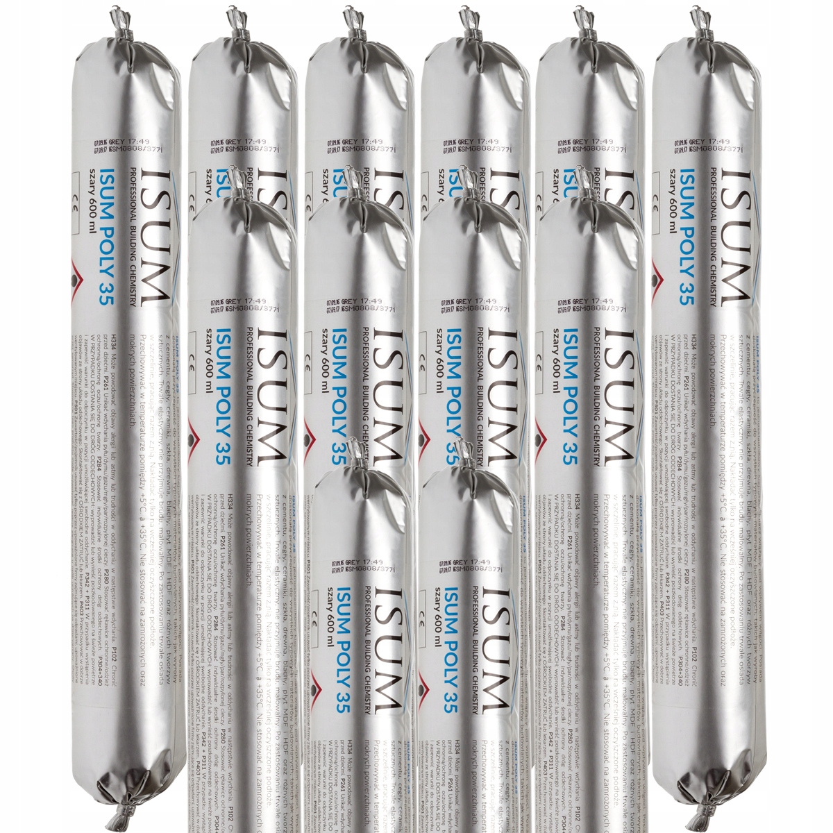 

12x Isum Poly 35 600ml uszczelniacz poliuretanowy