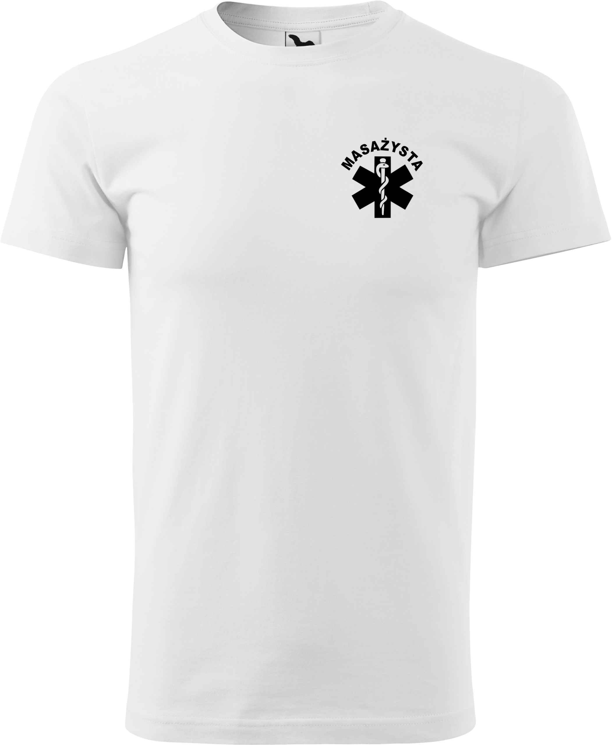 

Koszulka medyczna t-shirt z nadrukiem Masażysta XL