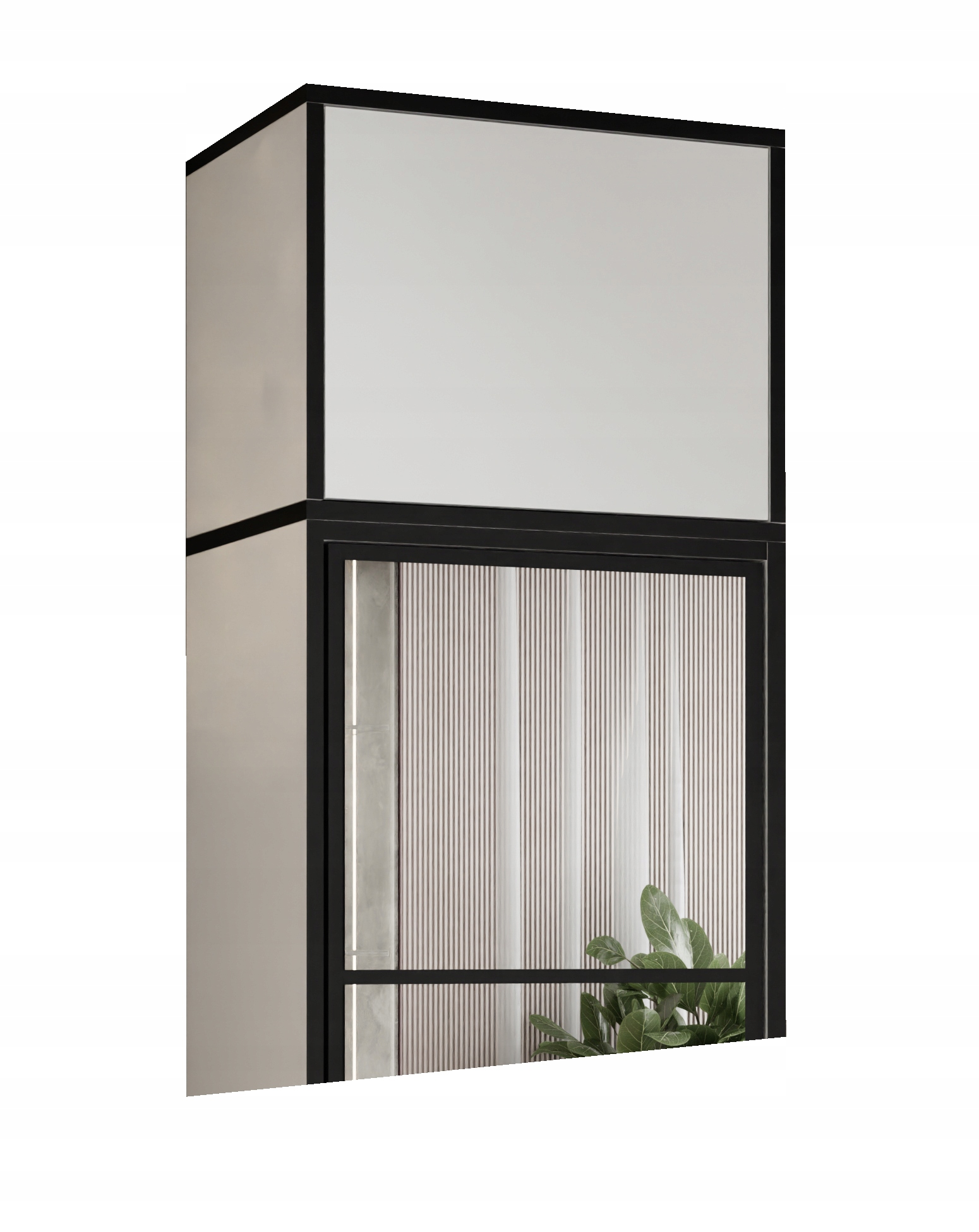 Nástavec na skříně a šatny Costa 1d Bílý