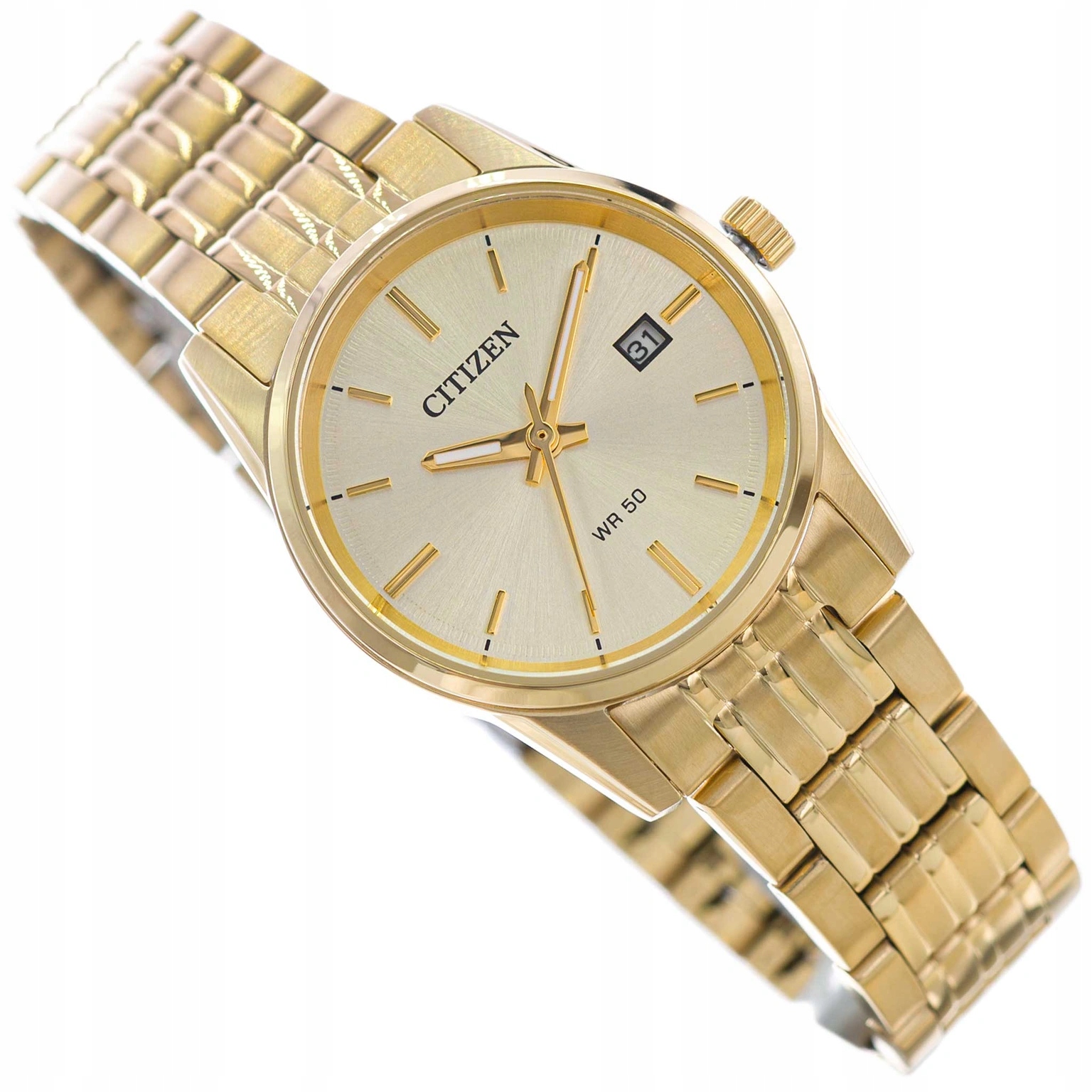 Dámské Hodinky Citizen EU6002-51P Quartz Elegantně Zlaté Na Náramku