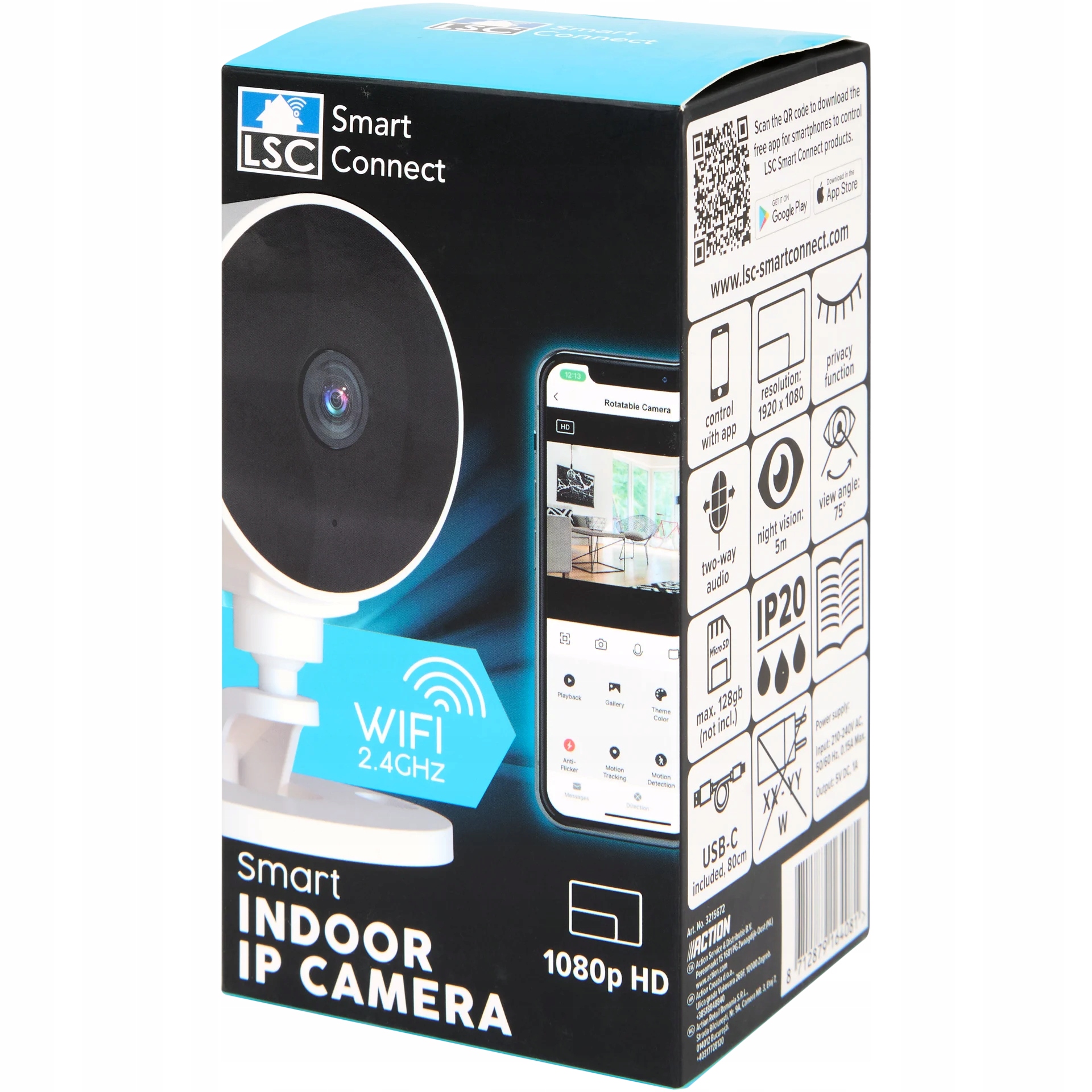 Inteligentna wewnętrzna kamera IP LSC Smart Connect