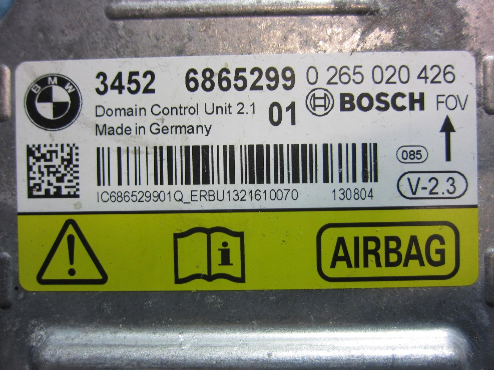 BMW F34 GT F30 module control unit ICM 6865299 airbag