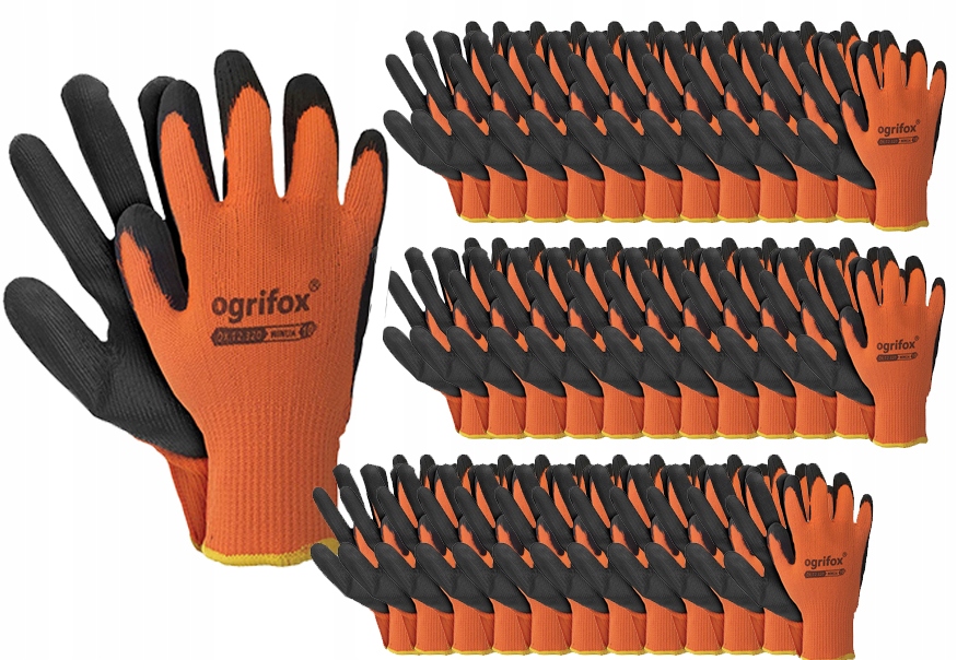 Ochranné rukavice latex zimní pěna 120 párů XL