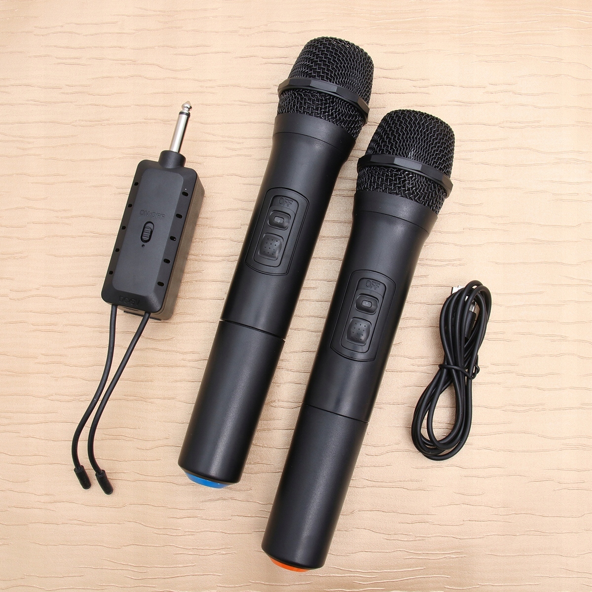 Dual wireless microphone system Komunikacja AirPlay