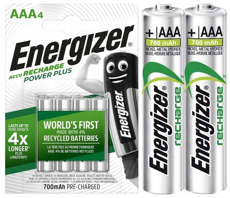AKUMULATORKI ENERGIZER POWER PLUS R3 AAA 700mAh x6 Kod producenta POWER PLUS