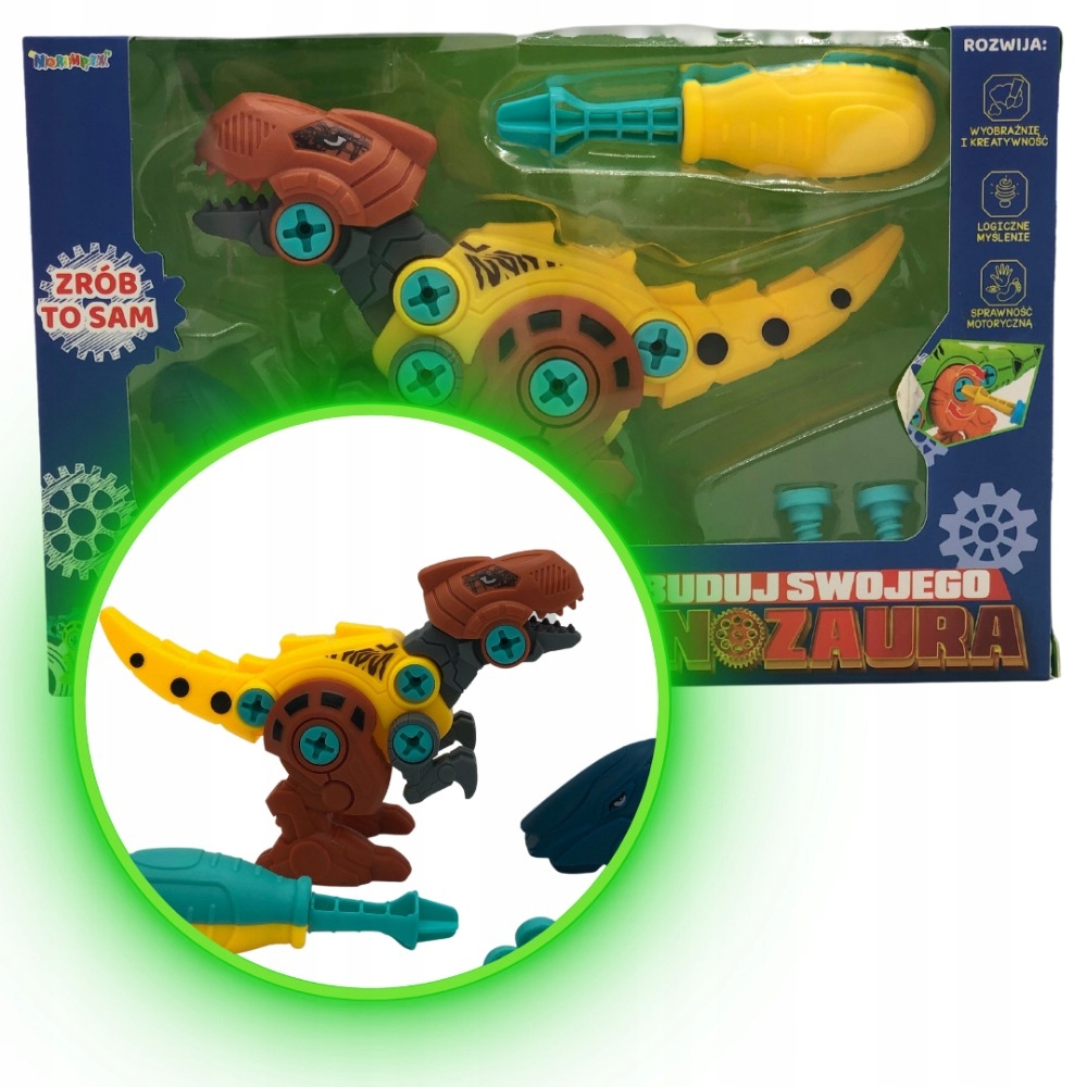

Dinozaur rozkręcany Dino Zestaw Śrubokręt