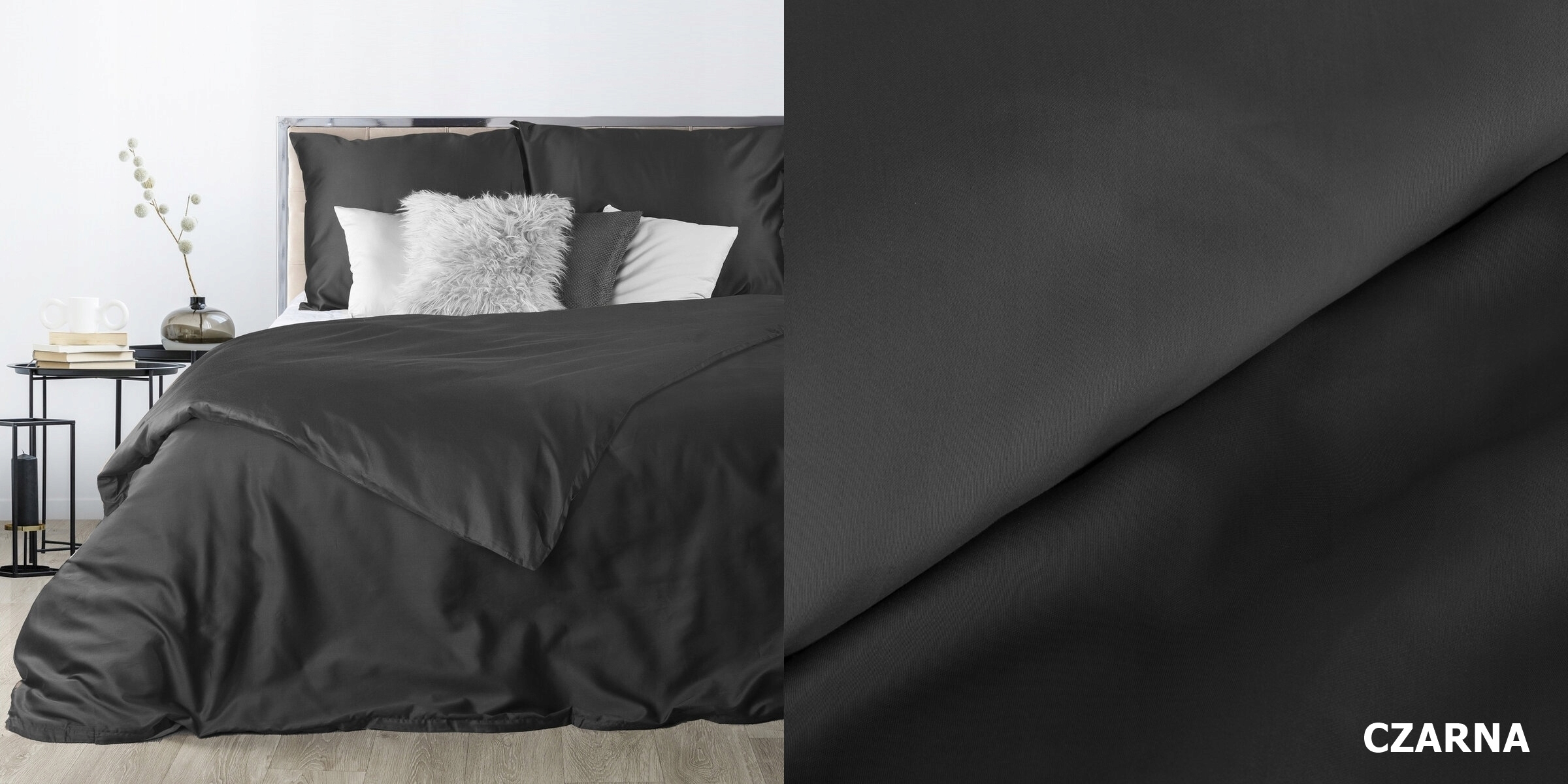 Pościel Satyna Bawełn Nova Eurofirany 160X200 Gładka Czarna I Inne