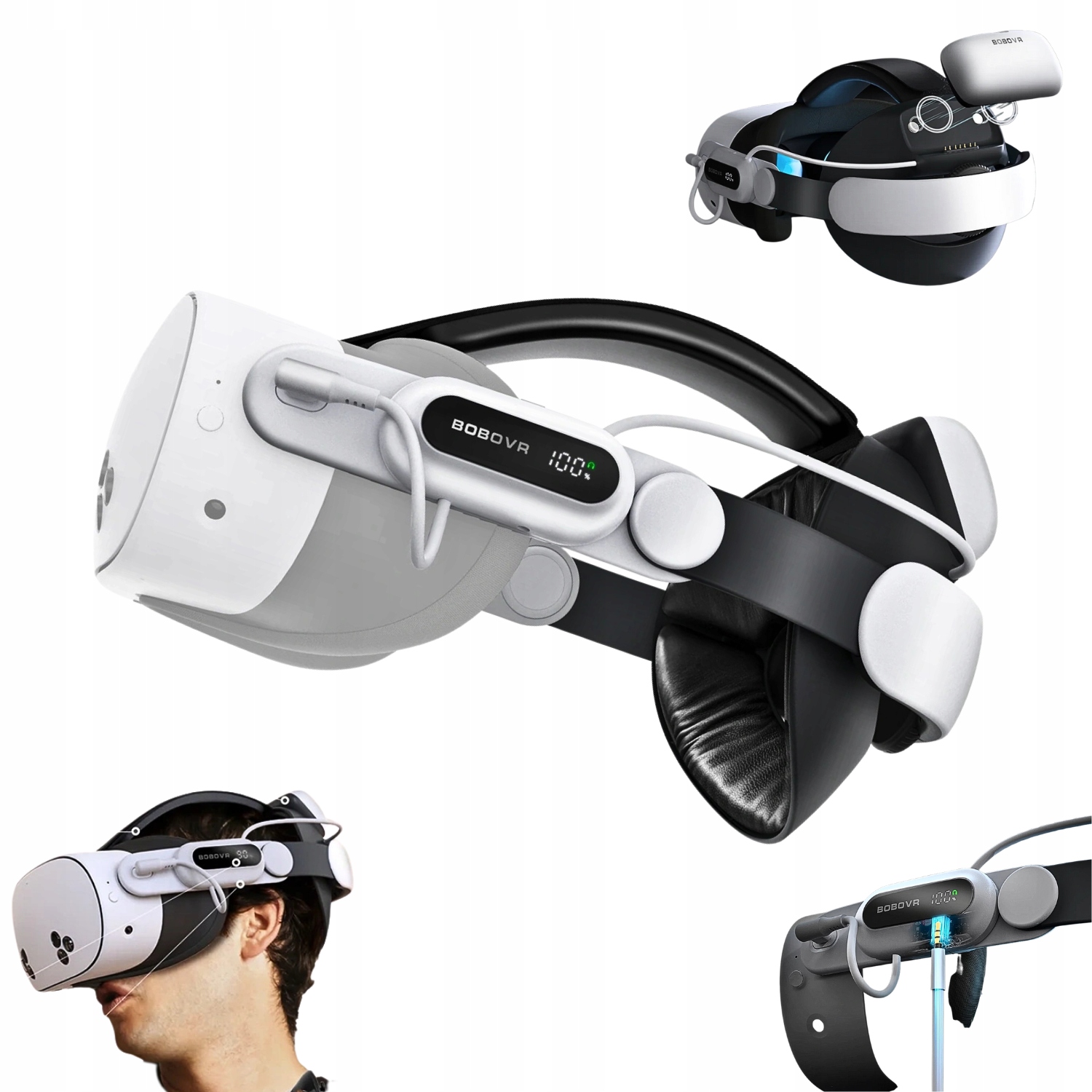 Pás S Batériou BoboVR E3 Pro pre Meta Quest 3 a 3S Odľahčovací Pás