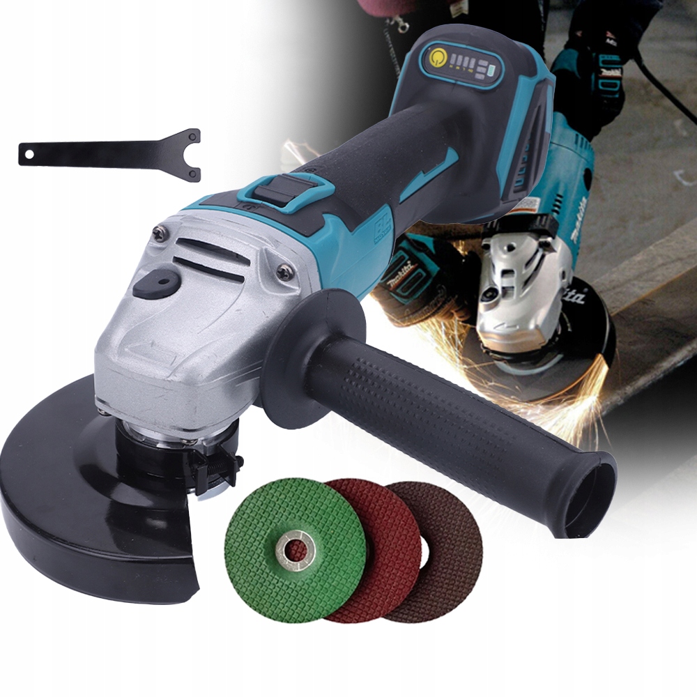 Úhlová bruska s nastavitelnou bruska pro akumulátory 125 mm 18 V