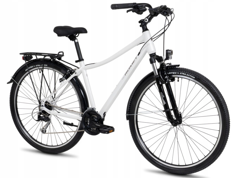Rower trekkingowy Romet Wagant Suv L Pv B U20 28 cali męski Biały