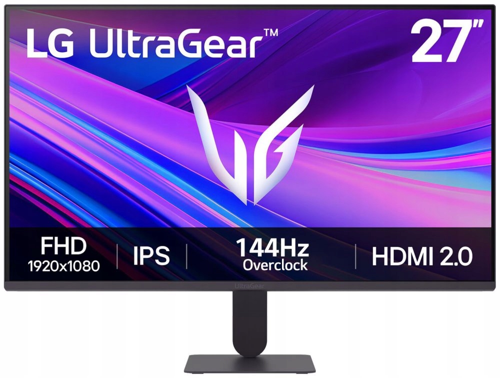 Lg monitor 27G411A-B Ips 27"/ 1920x1080 144Hz/ 250cdm 5ms/ 1500:1/DP/H