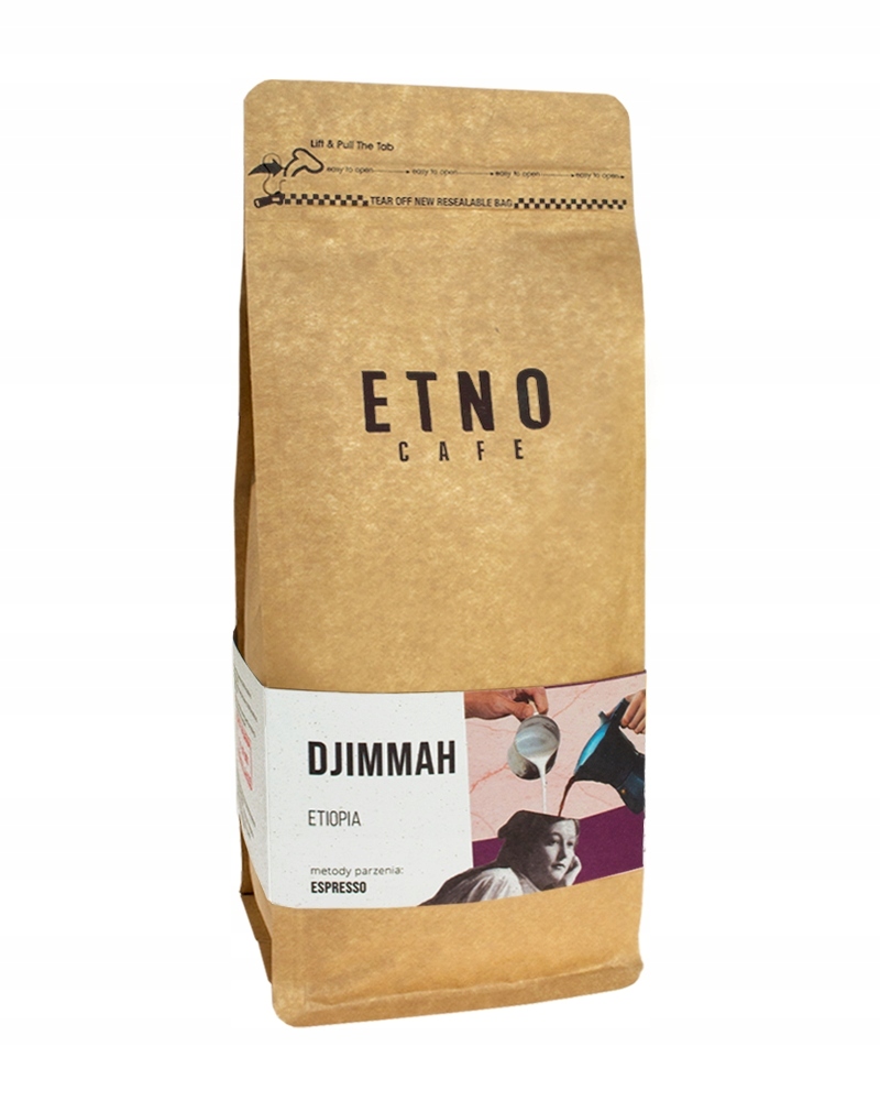 Kawa ziarnista Etno Cafe Djimmah 1kg kawa Arabica 100%