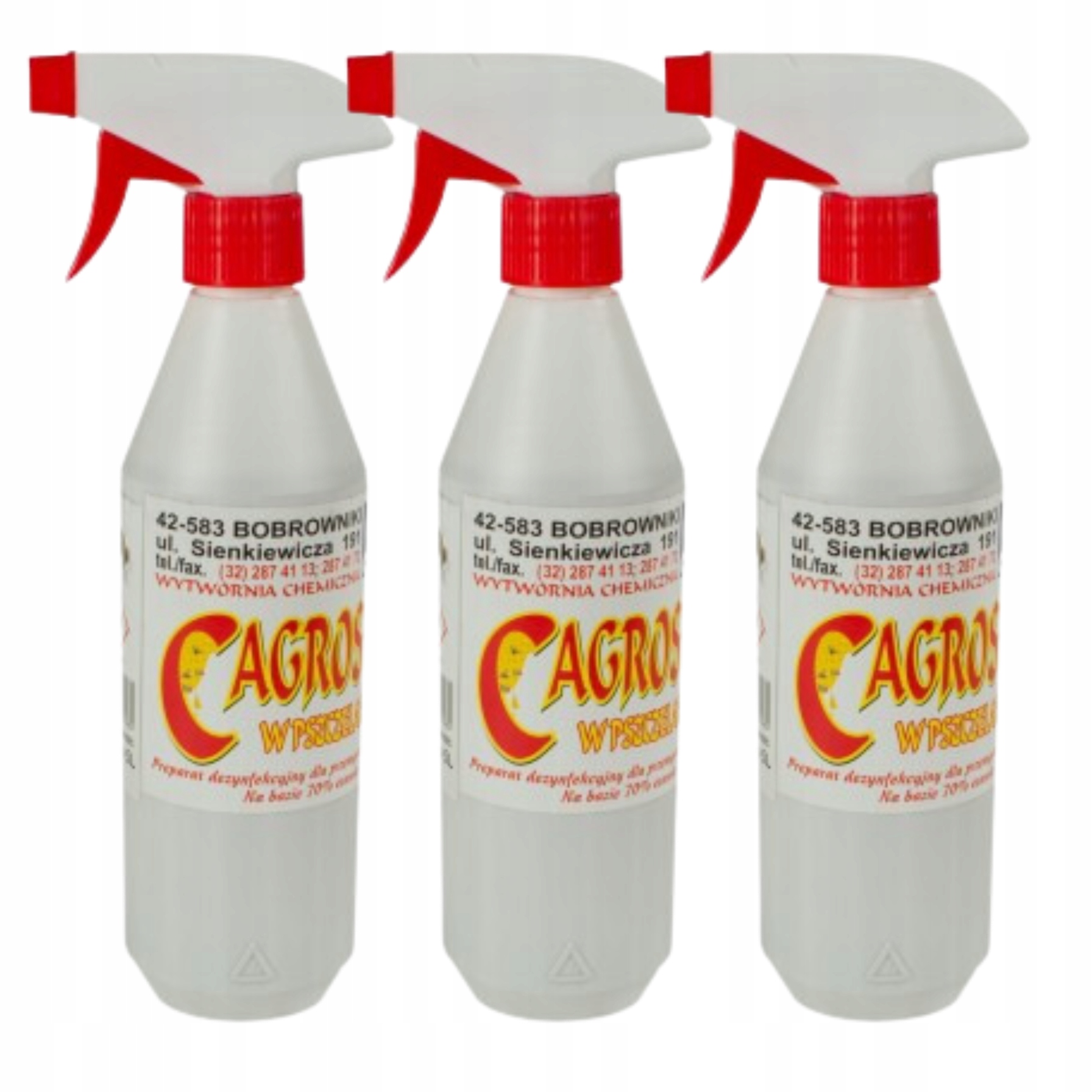 Cagrosept środek do dezynfekcji czyszczenia ramek z propolisu 450ml x 3