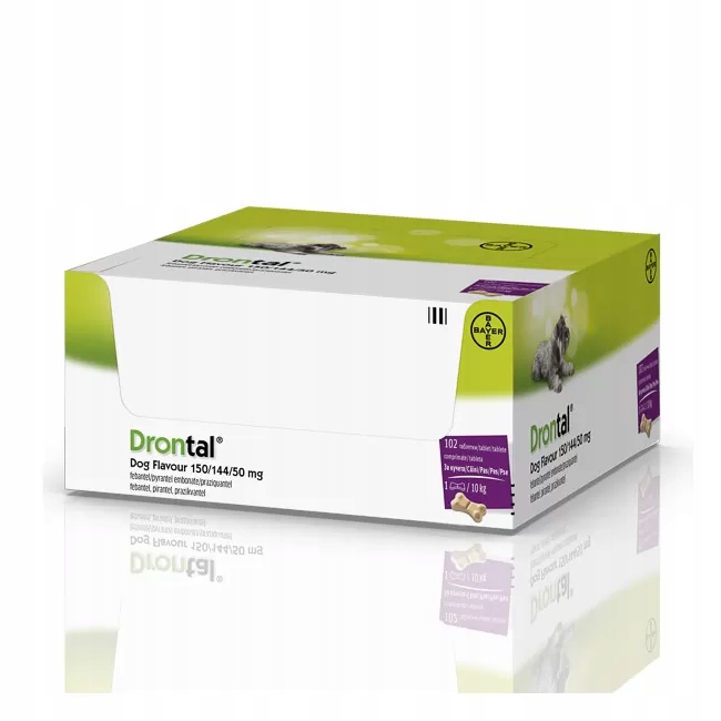 Vetoquinol Drontal Dog Flavour Tabletki na odrobaczenie dla psów 102 szt.