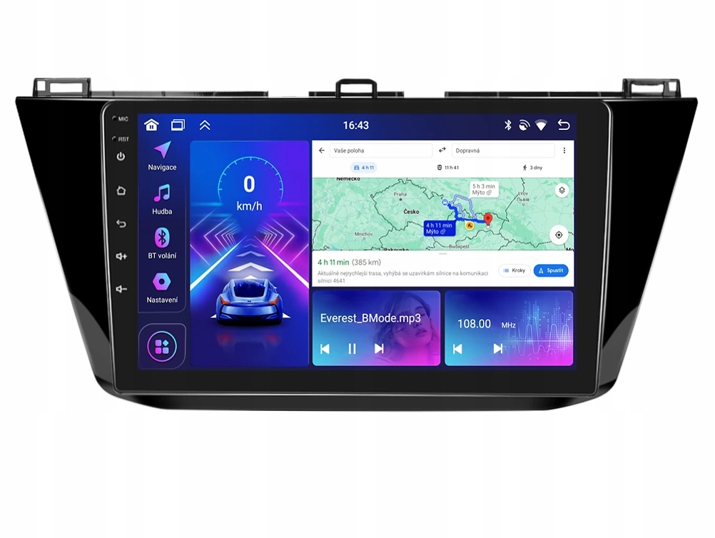 Bmode 2DIN autorádio BEV22 Android, Volkswagen Tiguan II