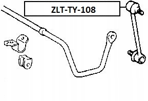 ŁĄCZNIK STABILIZATORA TYŁ TOYOTA CAMRY 06- L/P