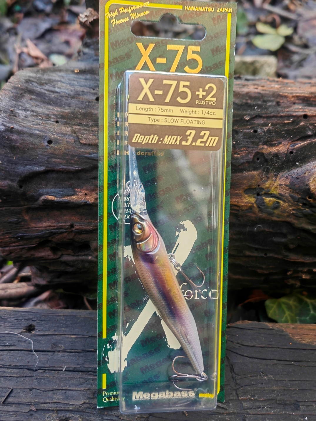 Megabass X-NANAHAN+2 75 mm 7 g wobler wolno wypływający do 3,2 m #014