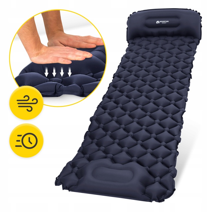 Materac Dmuchany Jednoosobowy Samopompujący Karimata Turystyczna 200 x