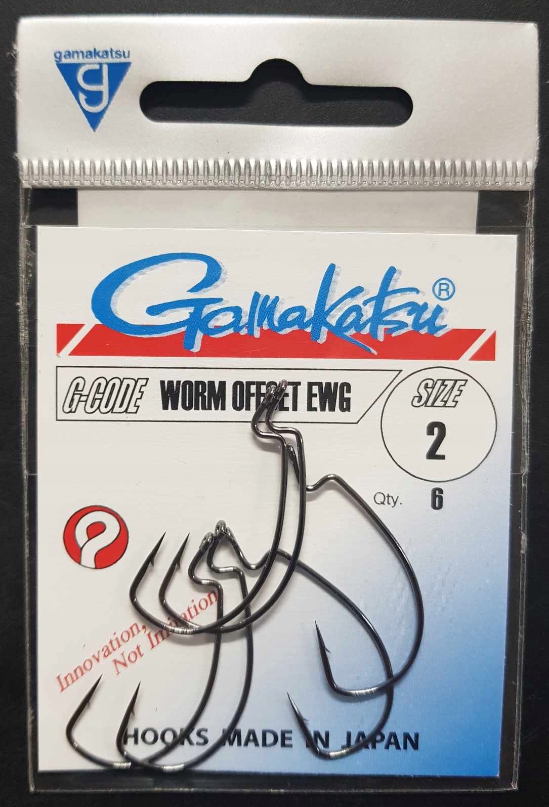 Haczyki Gamakatsu Worm Offset Ewg 36 nr 2 czarny