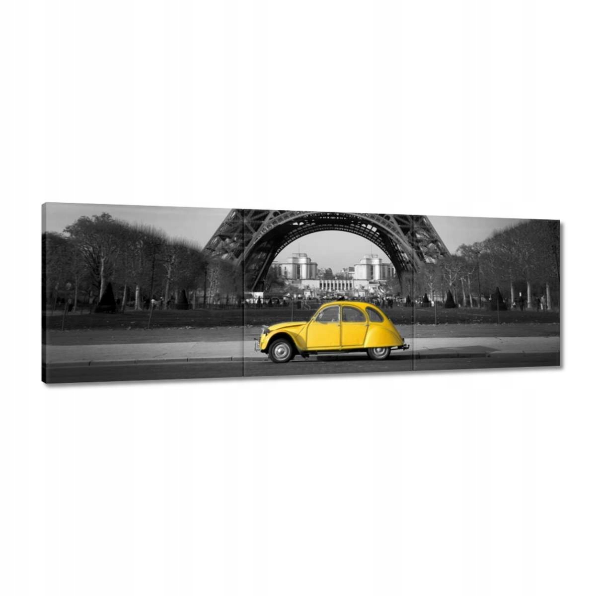 Obrazy 150x50 Žlutý Citroen v Paříži