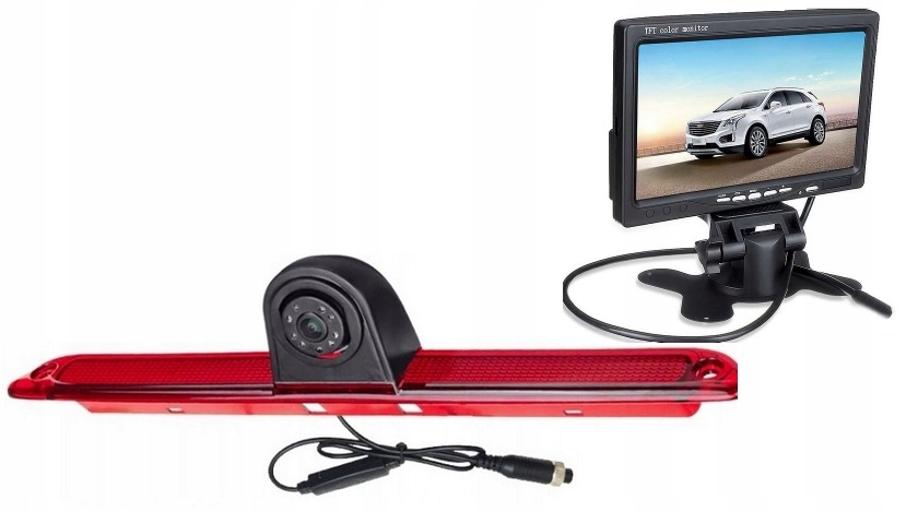 Couvací Kamera Volkswagen Crafter 2006-2017 W Stop Lampa LCD monitor 7"