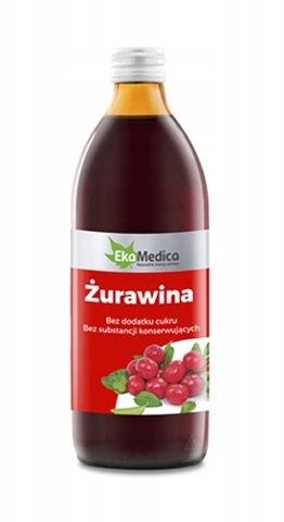 

EkaMedica Żurawina Sok 100% 500 ml