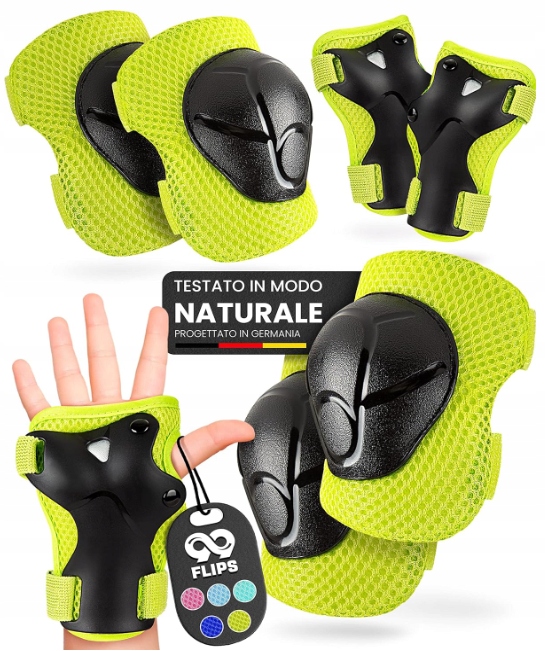 Ochraniacze Dla Dzieci Na Łyżwy Rolki Zestaw Na Łokcie Kolana Ręce