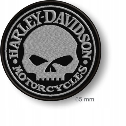 

Naszywka termo Harley Davidson czaszka 65mm haft