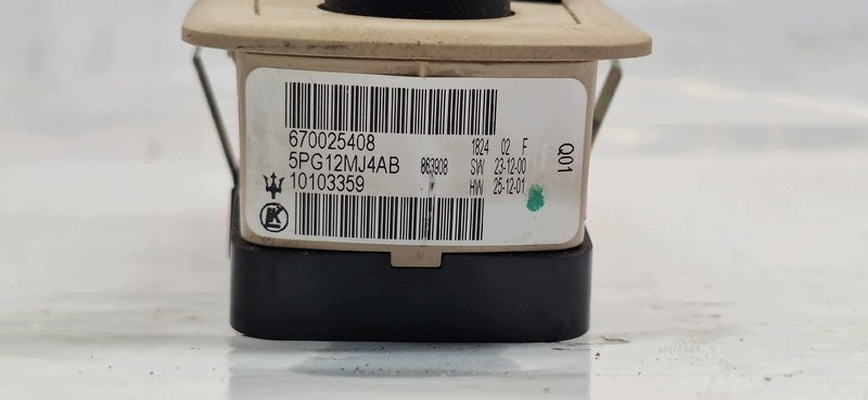 window control switch MASERATI QUATTROPORTE 670025408
