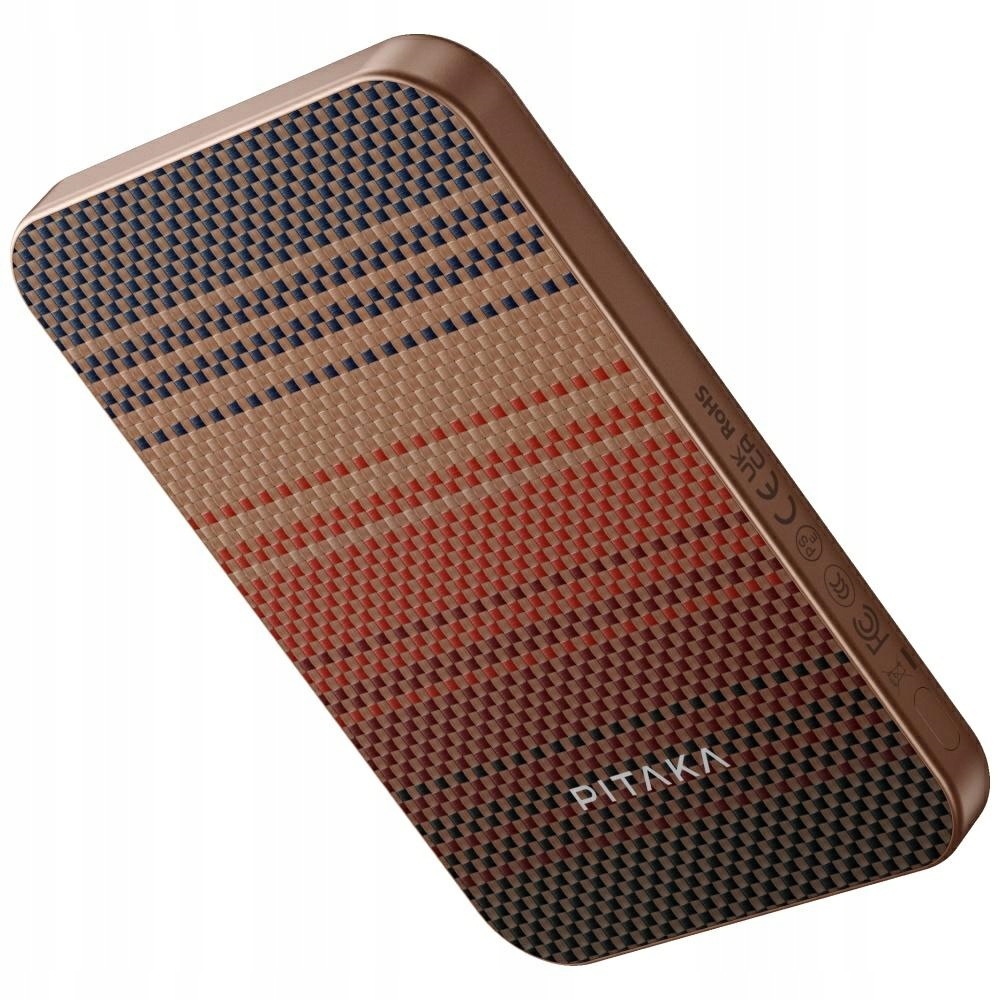 Powerbank Pitaka Aramid Fiber 5000 mAh Qi2 MagSafe sunset