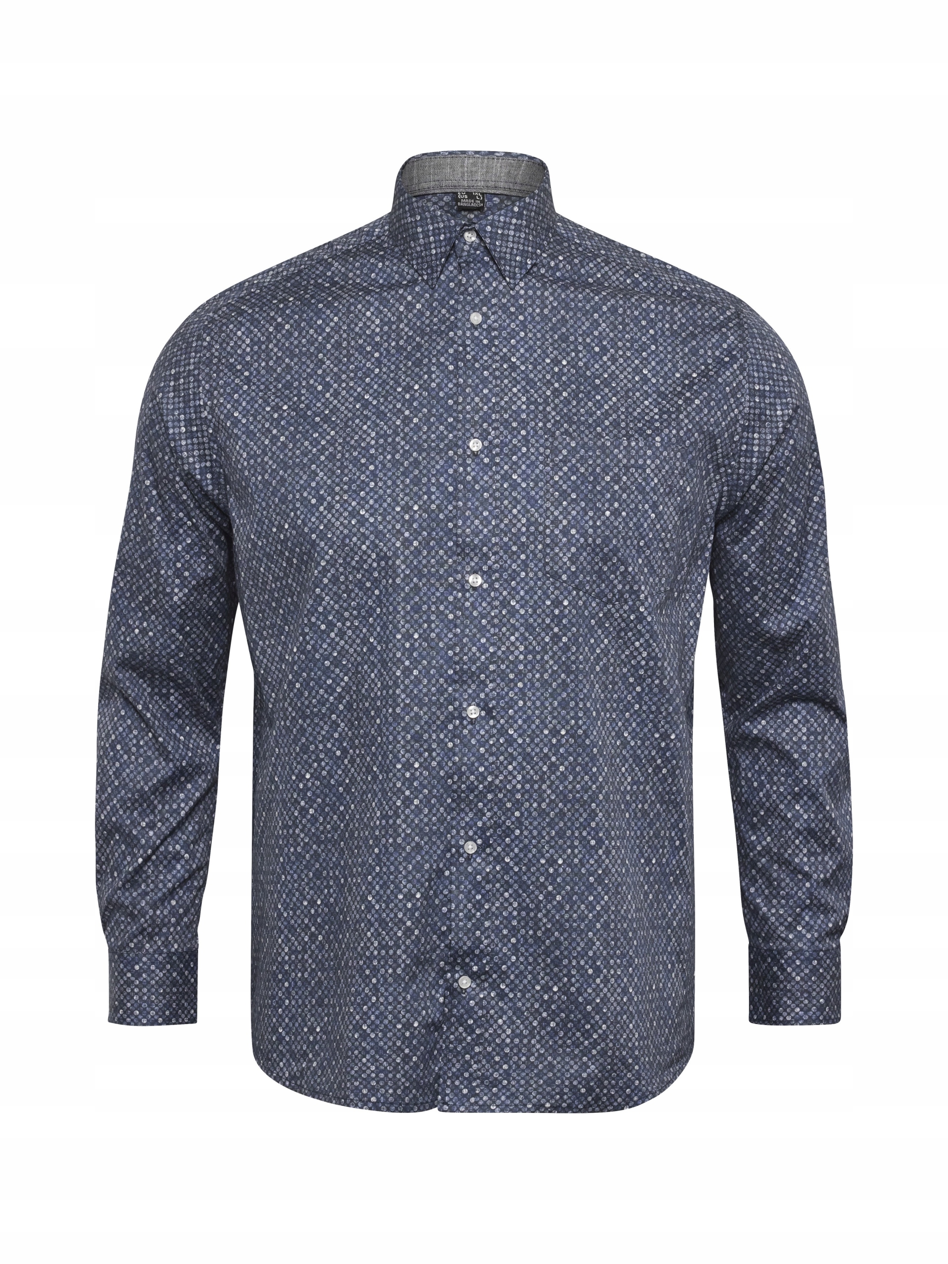 North 56°4 Velká Elastická Košile Velké Velikosti S 5XL Vzorem