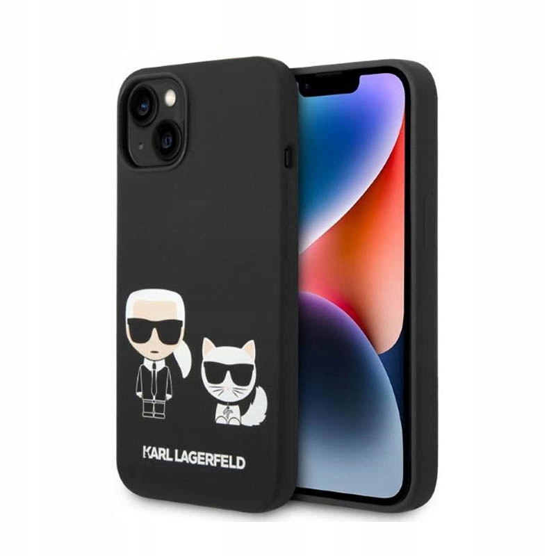 Silikonový Pouzdro Karl Lagerfeld Karl & Choupette MagSafe pro iPhone 14 Pl