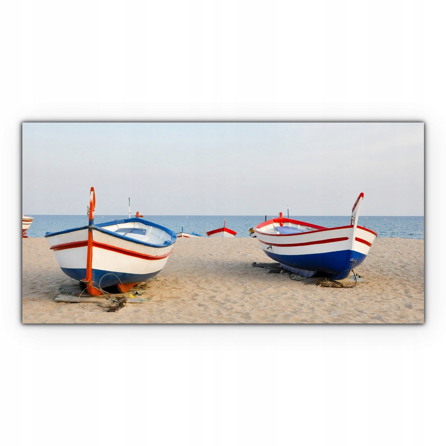 

foto-obraz na płótnie 140x70 Statki Plaża Piasek