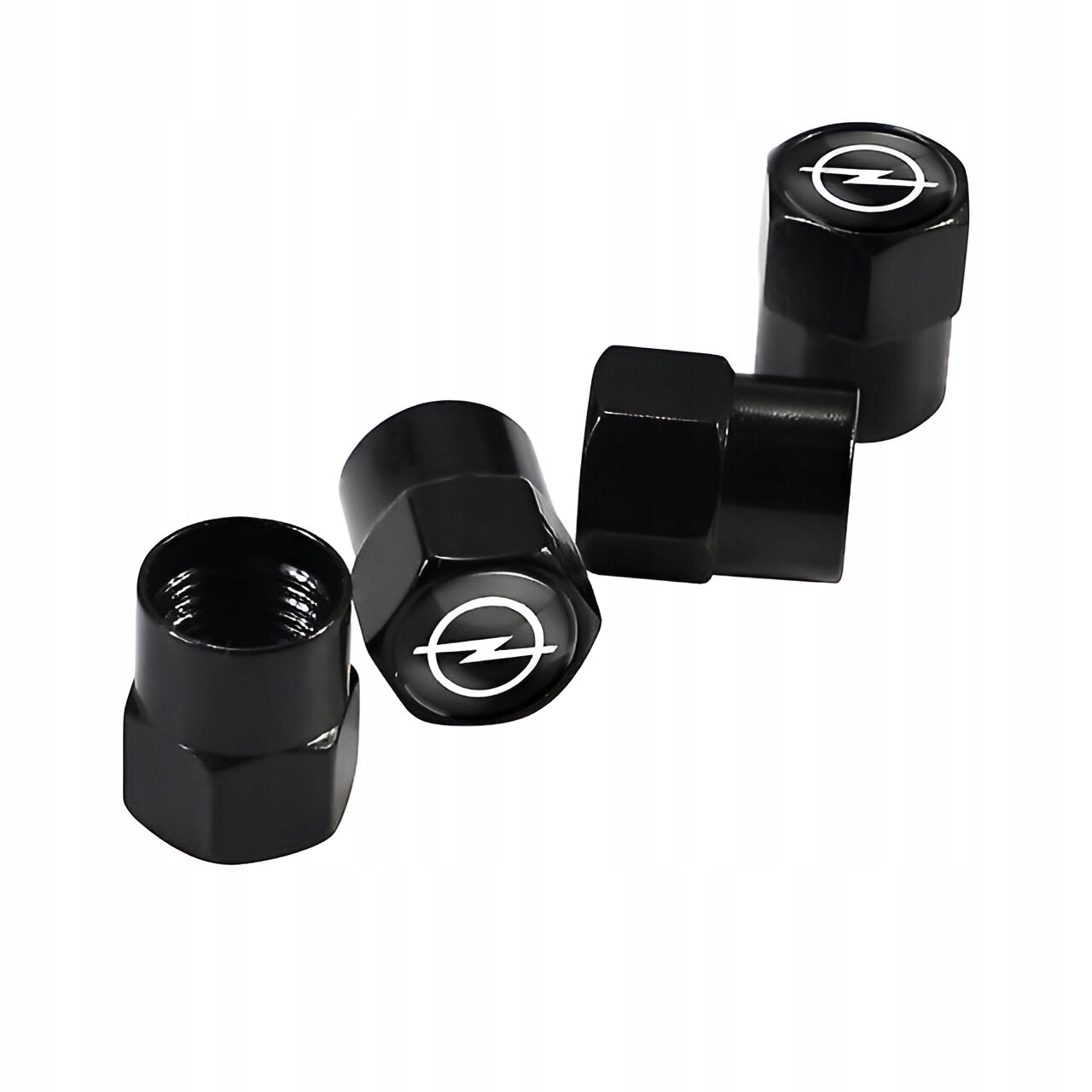 NAKRĘTKI NA WENTYLE OPEL LOGO CZARNE METALOWE KAPTURKI KOMPLET 4 SZT Typ samochodu 4x4/SUV Samochody dostawcze Samochody osobowe