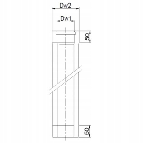 RURA DWUŚCIENNA 80/125 KONDENSACYJNA TURBO KWAS 1m Kod producenta RURA DWUŚCIENNA 80/125 KONDENSACYJNA 1m