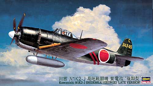 Hasegawa JT74 Kawanishi N1K2-J Shidenkai Měřítko Letadla 1/48 Hobby Plast