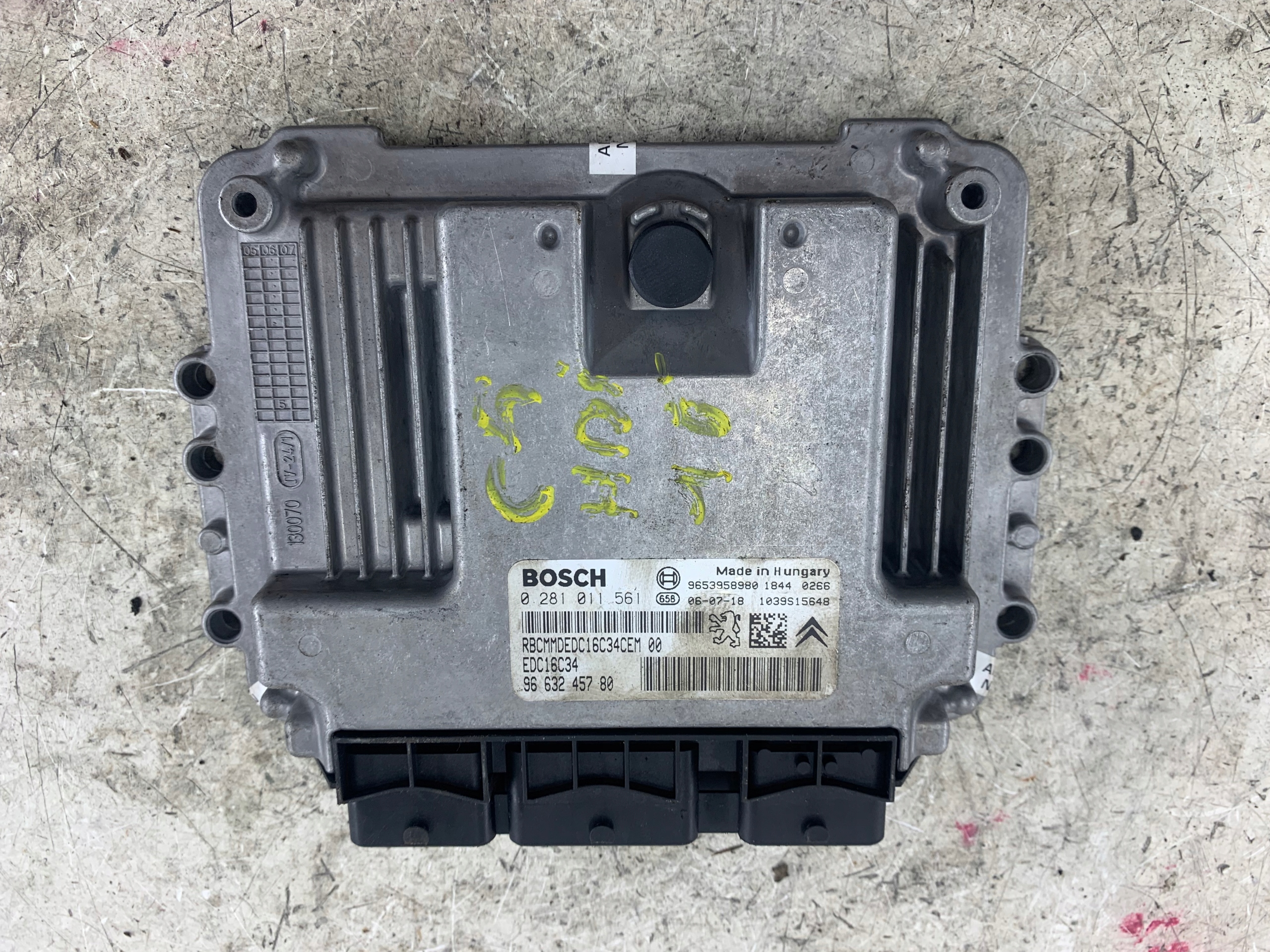 CITROEN C5 II 1.6 HDI control unit of the engine 9663245780