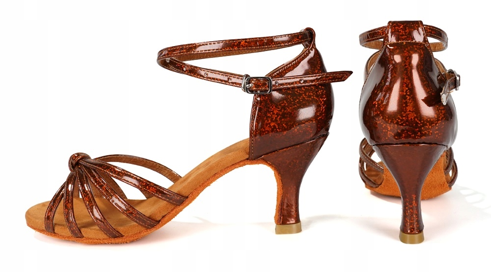 Buty Do Tańca Taneczne Latino Holo Opalizujące 7cm