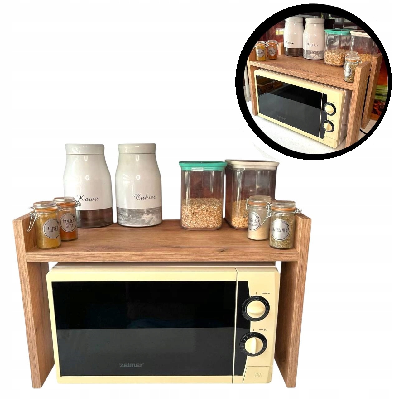 PÓŁKA STOJAK NA MIKROFALÓWKĘ