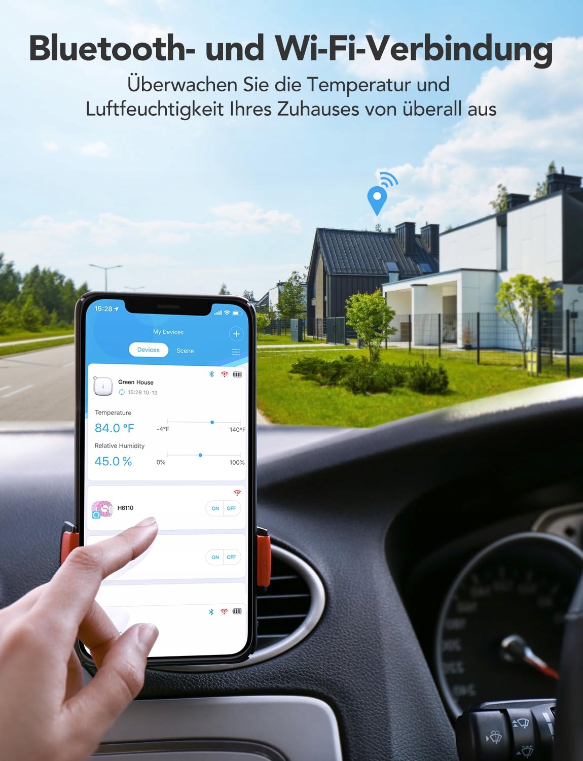 GOVEE Termometr Higrometr WiFi Wewnętrzny z Aplikacją do Szklarni i Piwnic — miniatura 3