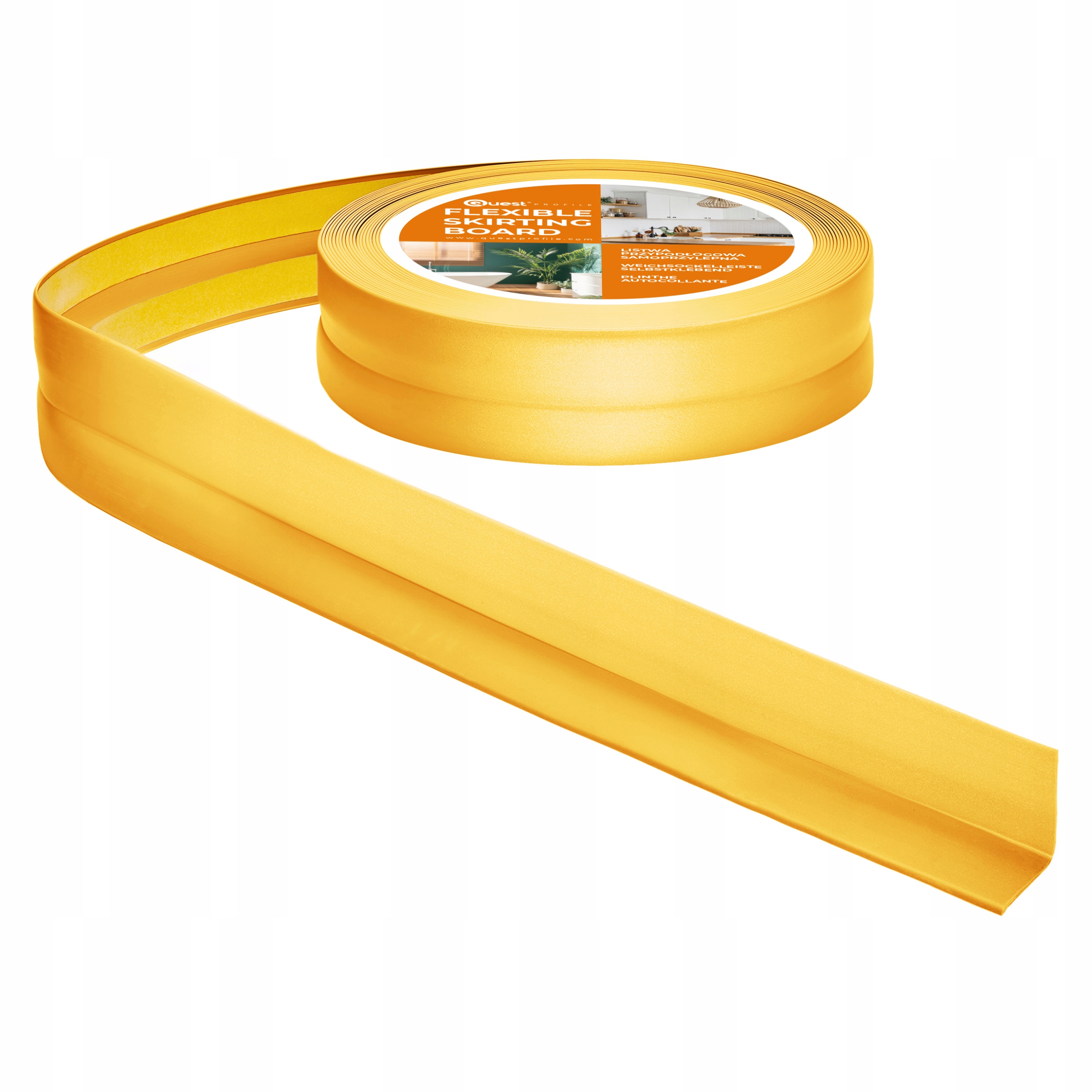 Samolepiaca dokončovacia lišta zlatá Pvc 15/15 25 m