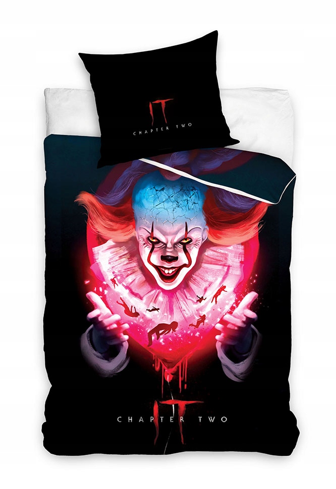 160X200 Pościel Młodzieżowa Horror To It Klaun