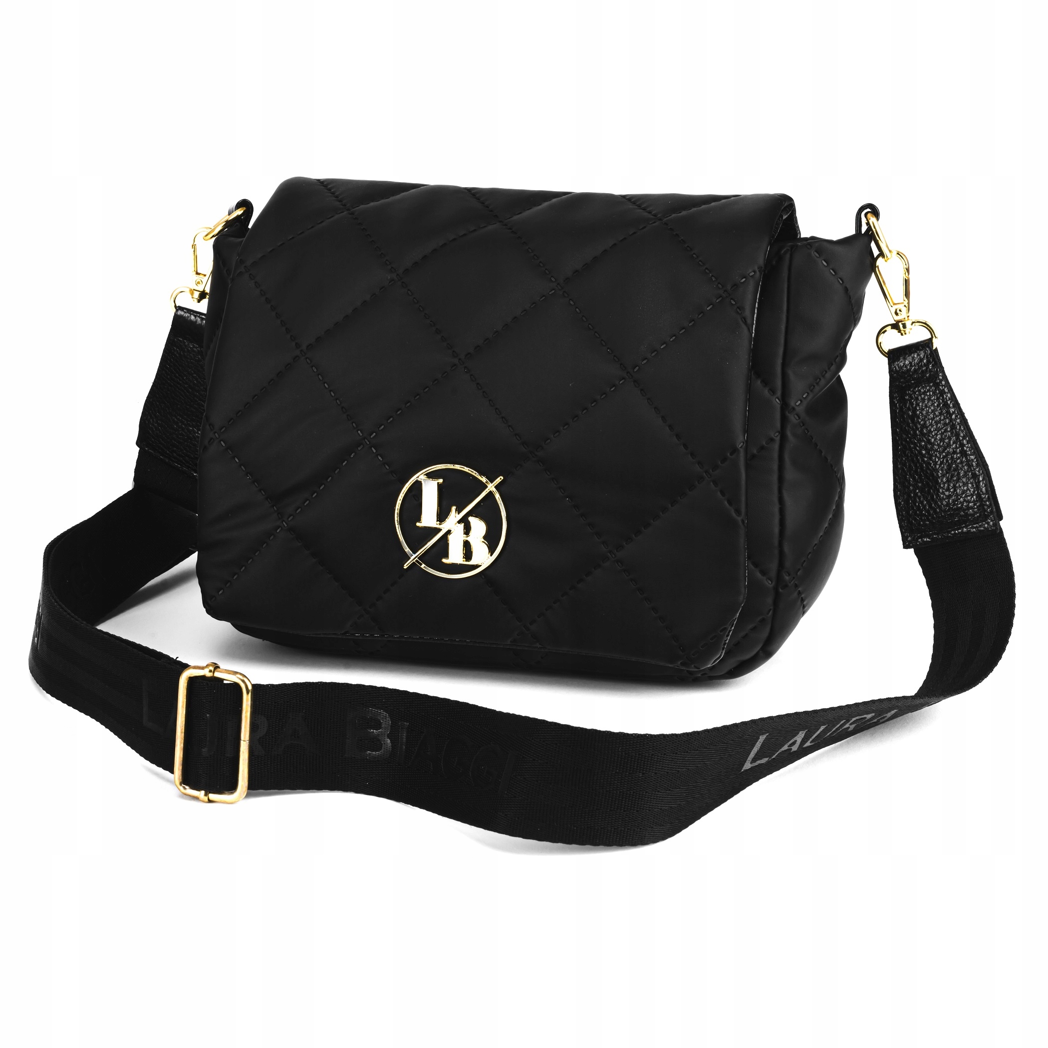 

Torebka Listonoszka Czarna Torba Shopper Pikowana